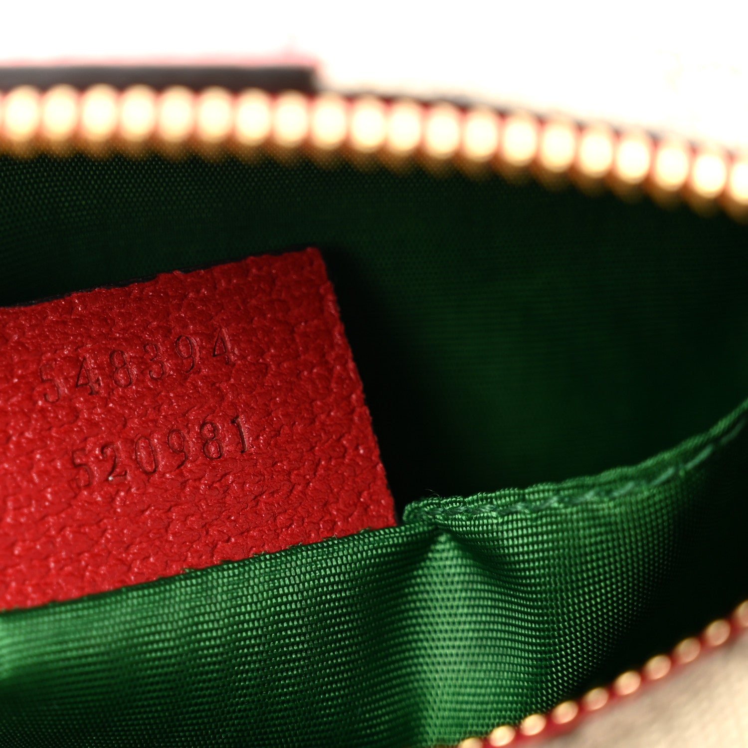 Gucci Soft GG Supreme Monogram Calfskin Small Ophidia Cosmetic Case Beige Ebony Hibiscus Red 7 of 8
