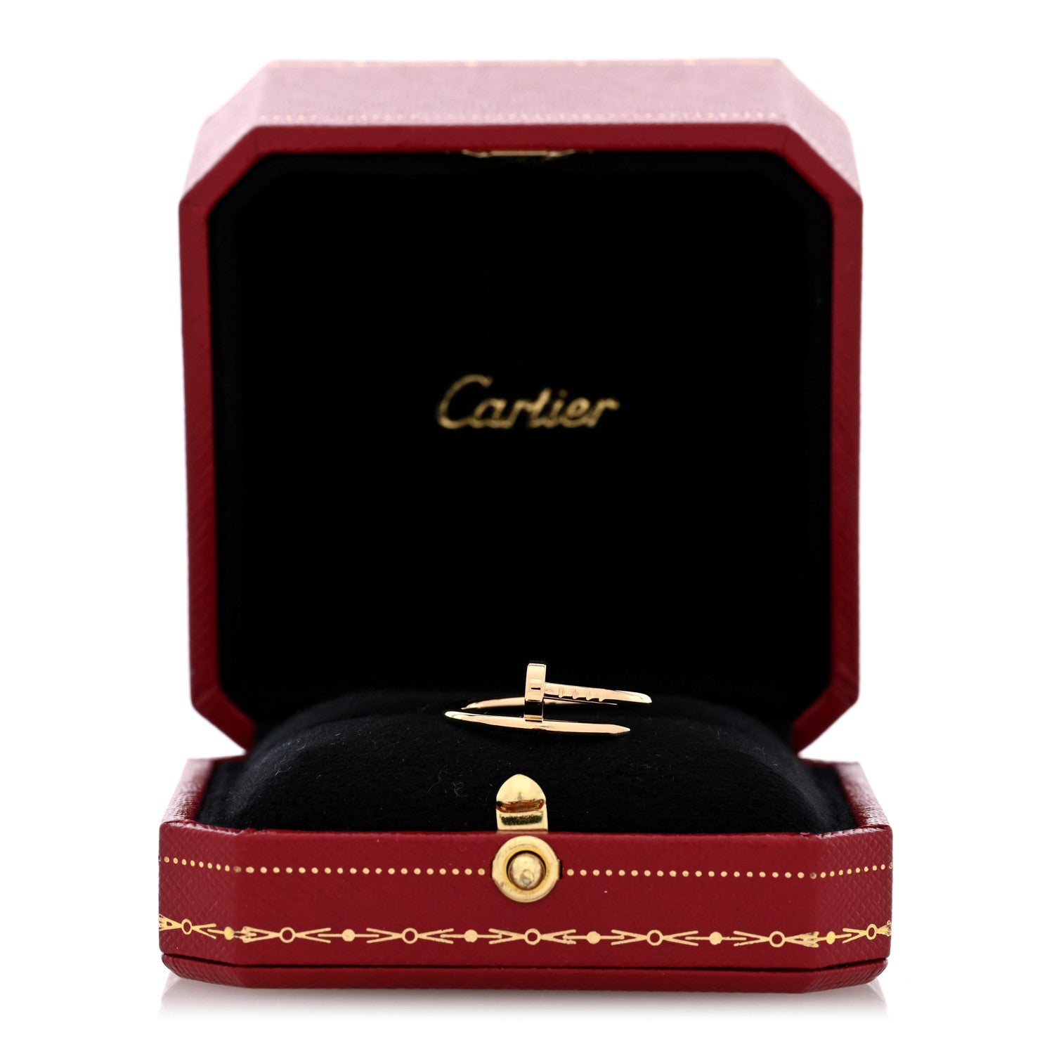 Cartier 18K Yellow Gold Small Juste Un Clou Ring 56 7.5 5 of 5