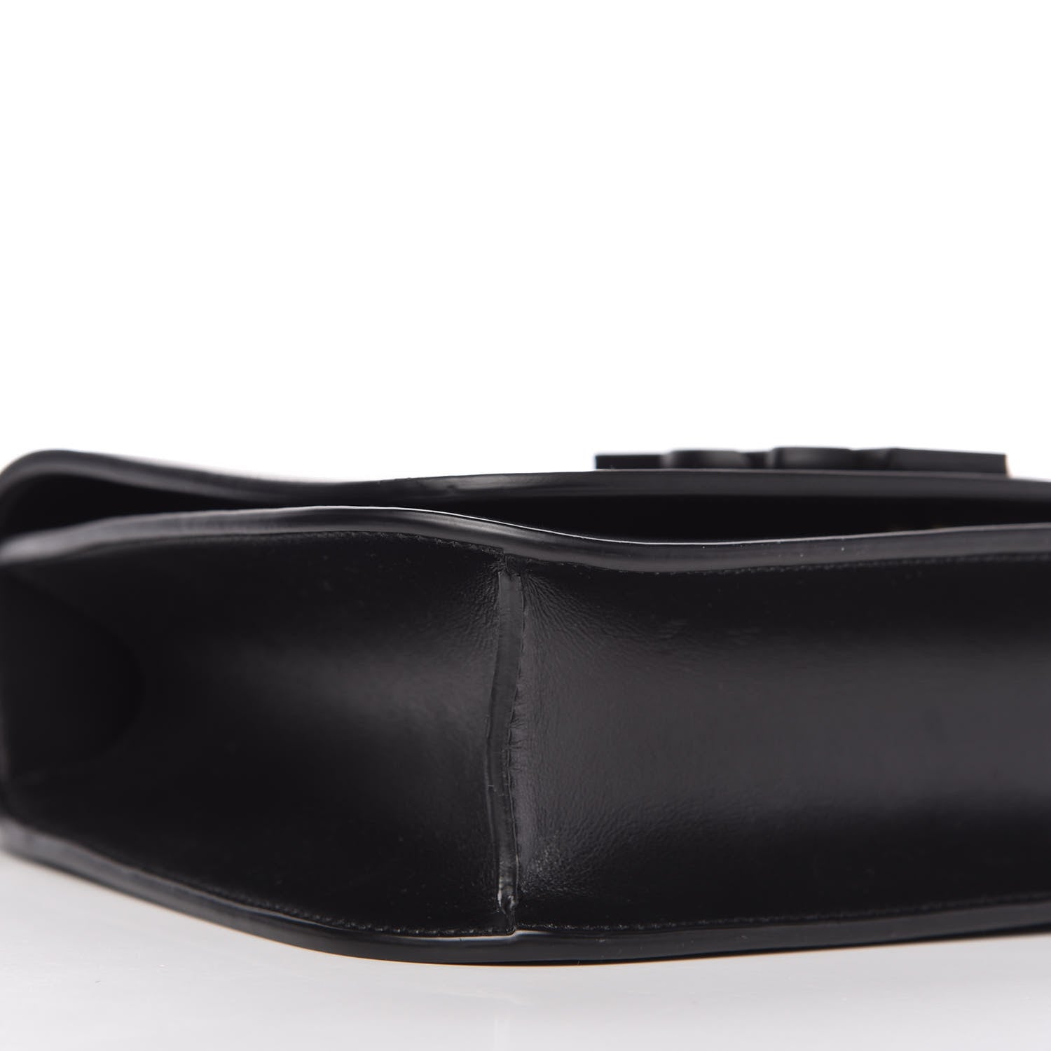 Saint Laurent Smooth Calfskin Small Spontini Saddle Bag Black 6 of 10