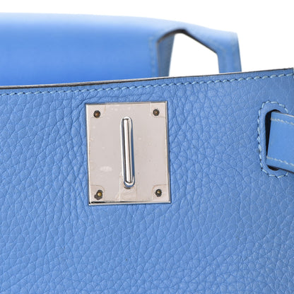 Hermes Taurillon Clemence Swift Jypsiere 28 Bleu Paradis 28 of 36