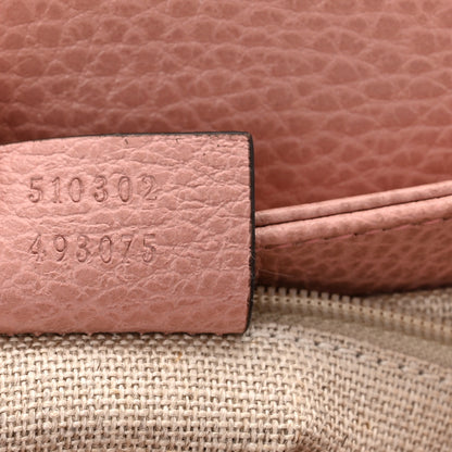 Gucci Dollar Calfskin Interlocking G Top Handle Shoulder Bag Soft Pink 7 of 10