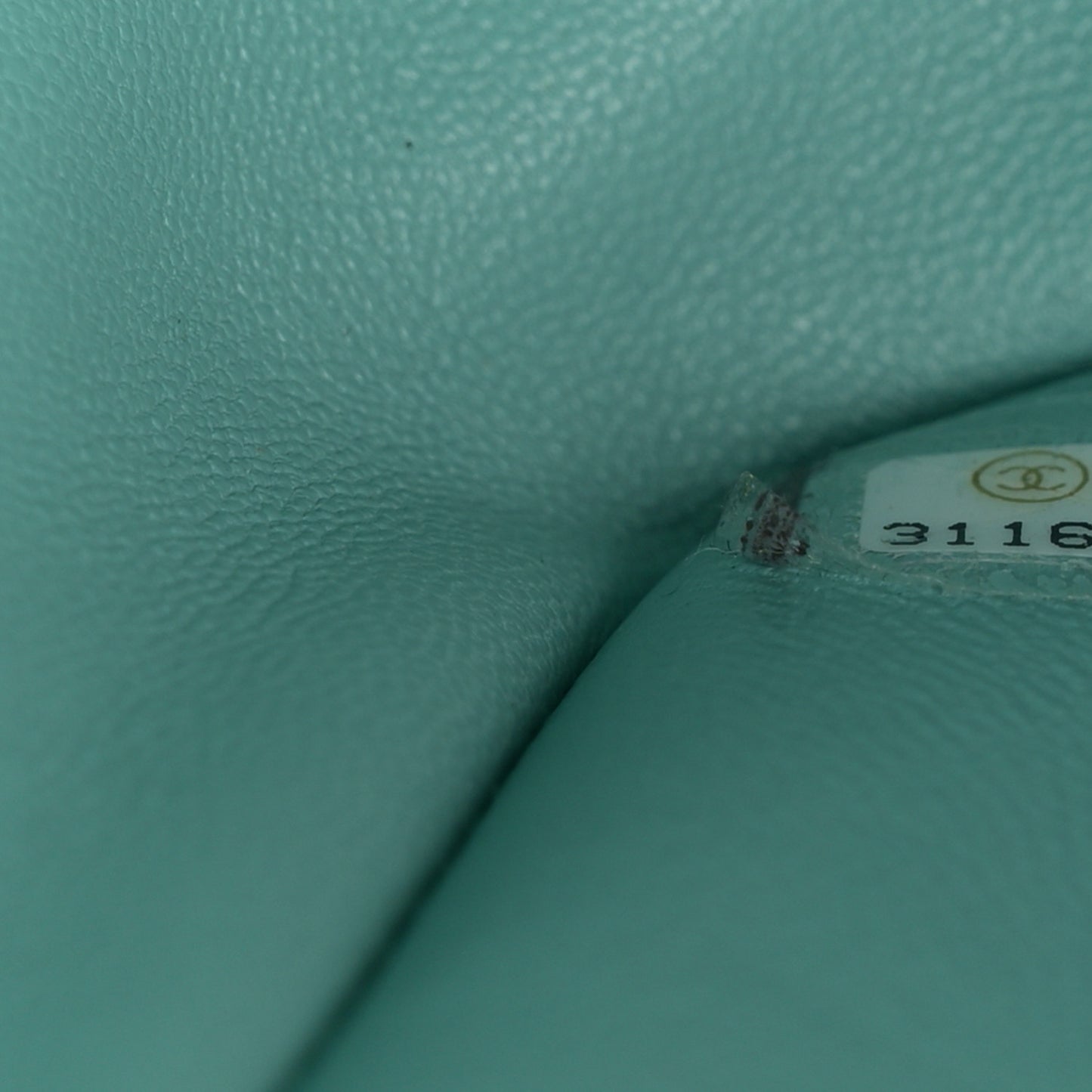 Caviar Quilted Jumbo Double Flap Light Green