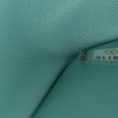 Chanel Caviar Quilted Jumbo Double Flap Light Green 7 of 10