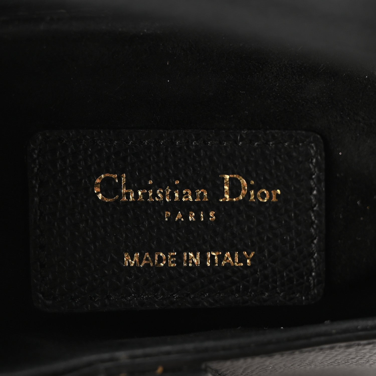 Christian Dior Grained Calfskin Mini Saddle Bag Black 6 of 10