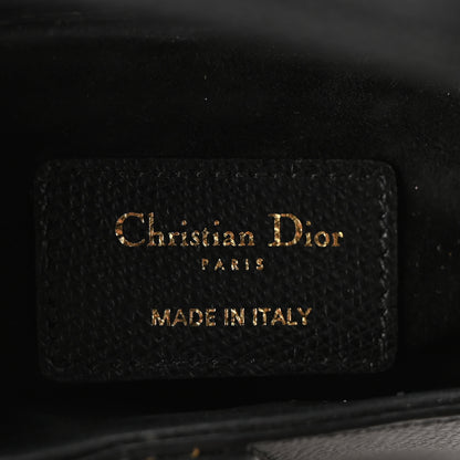 Christian Dior Grained Calfskin Mini Saddle Bag Black 6 of 10