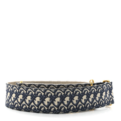 Christian Dior Oblique Shoulder Strap Blue 2 of 4