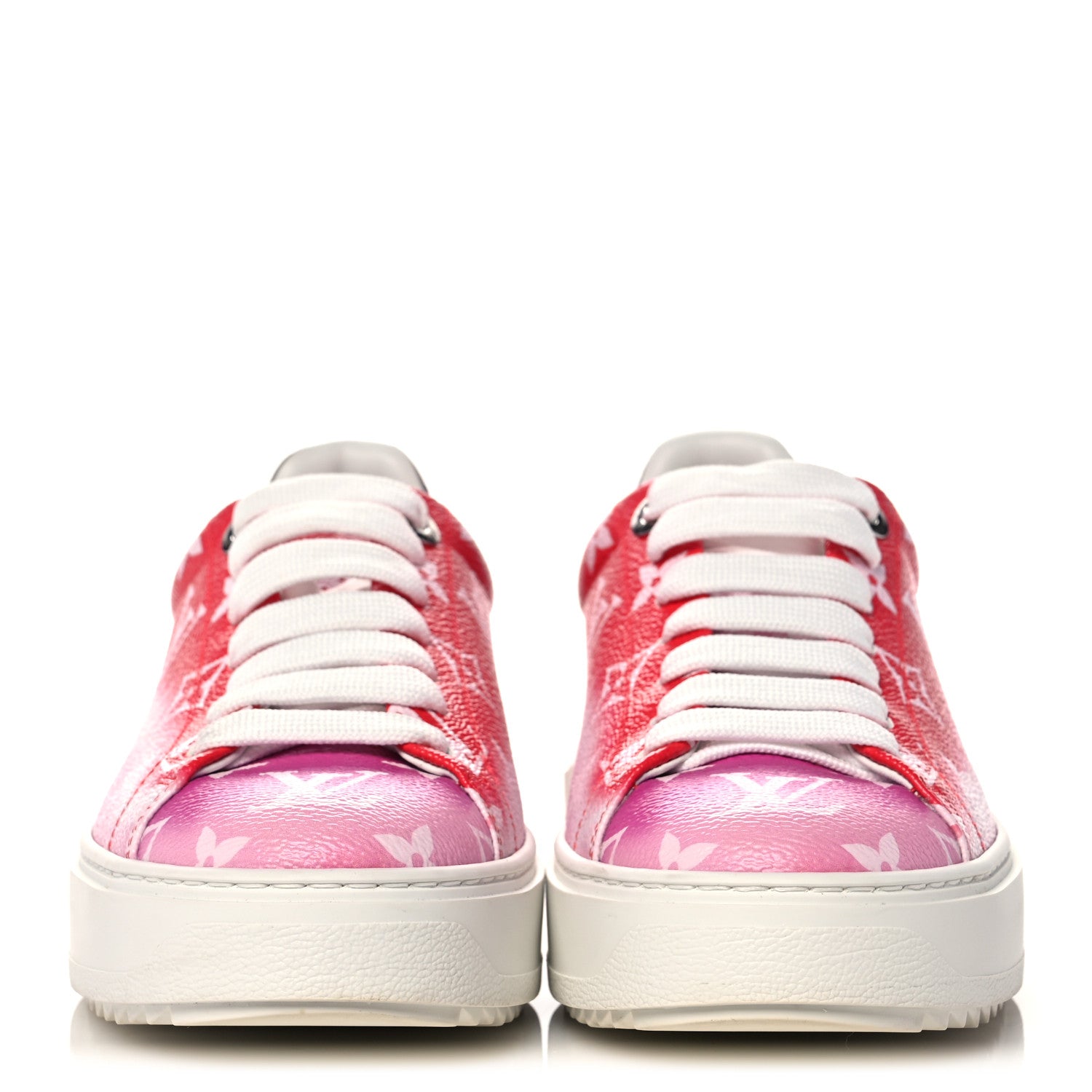 Louis Vuitton Monogram Escale Time Out Sneakers 36 Red 2 of 9