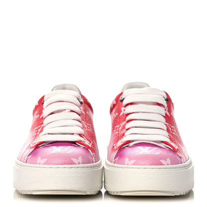 Louis Vuitton Monogram Escale Time Out Sneakers 36 Red 2 of 9