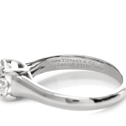 Tiffany Platinum Diamond 1.10ct Solitaire Lucida Engagement Ring 50 5.5 3 of 5