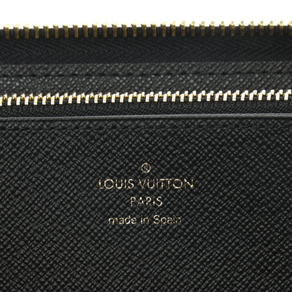 Louis Vuitton Monogram Giant Crafty Zippy Wallet Creme Rouge Black 6 of 8