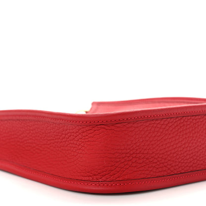 Hermes Taurillon Clemence Evelyne TPM Rouge Garance 7 of 9