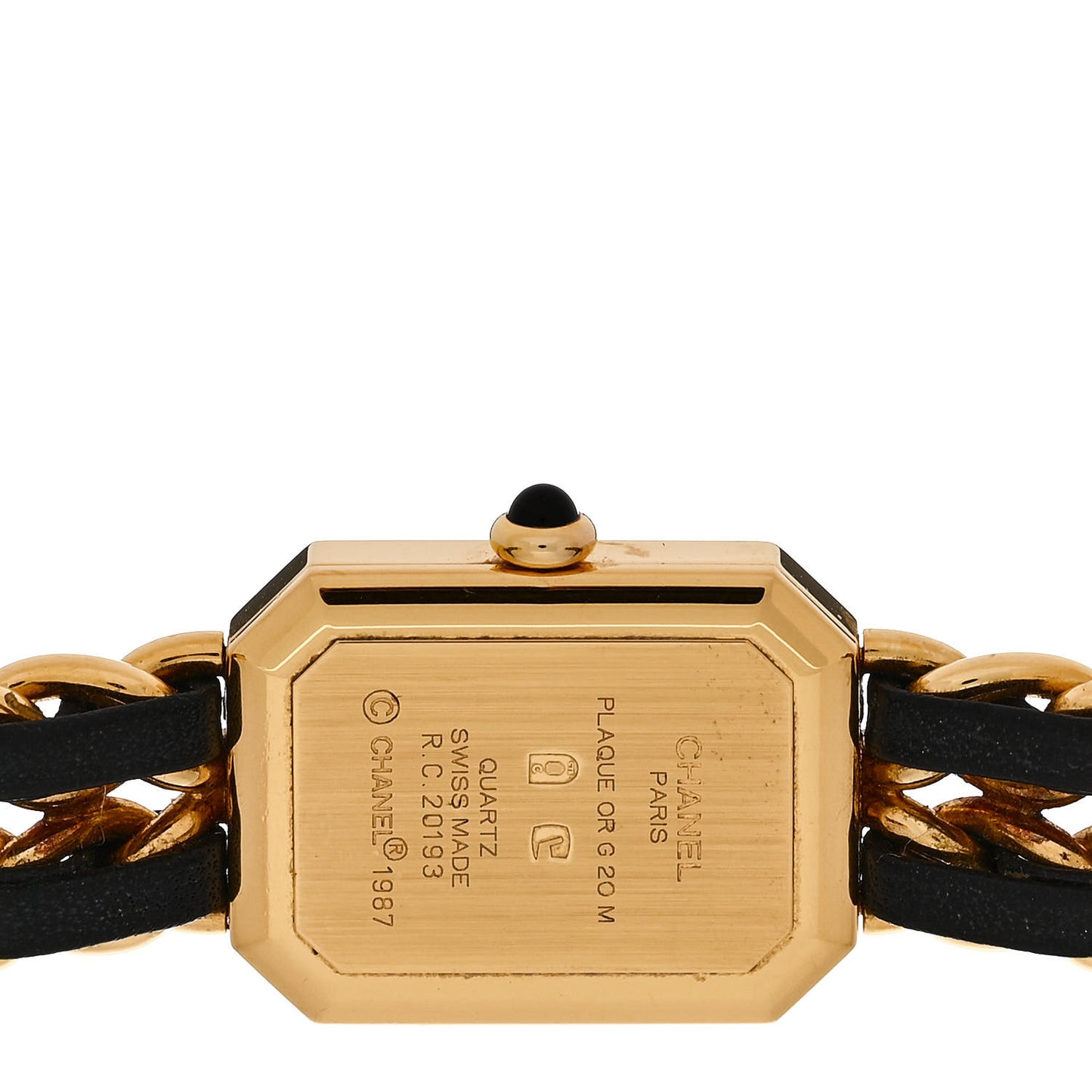 Stainless Steel Lambskin 20mm Chain Premiere Quartz Watch Gold L