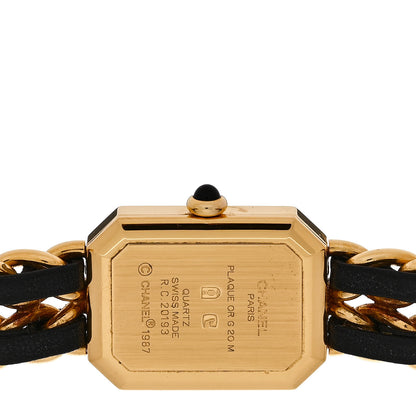 Chanel Stainless Steel Lambskin 20mm Chain Premiere Quartz Watch Gold L 4 of 4