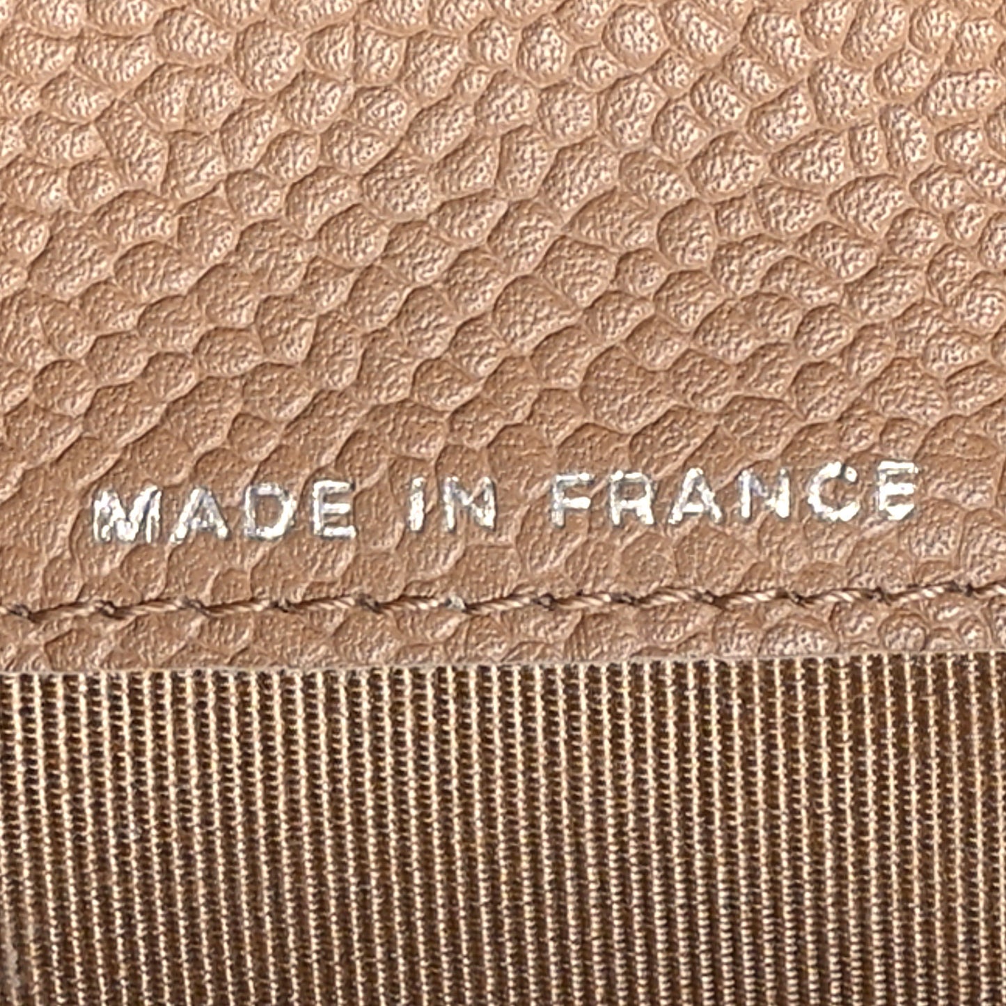 Caviar Quilted Yen Wallet Dark Beige