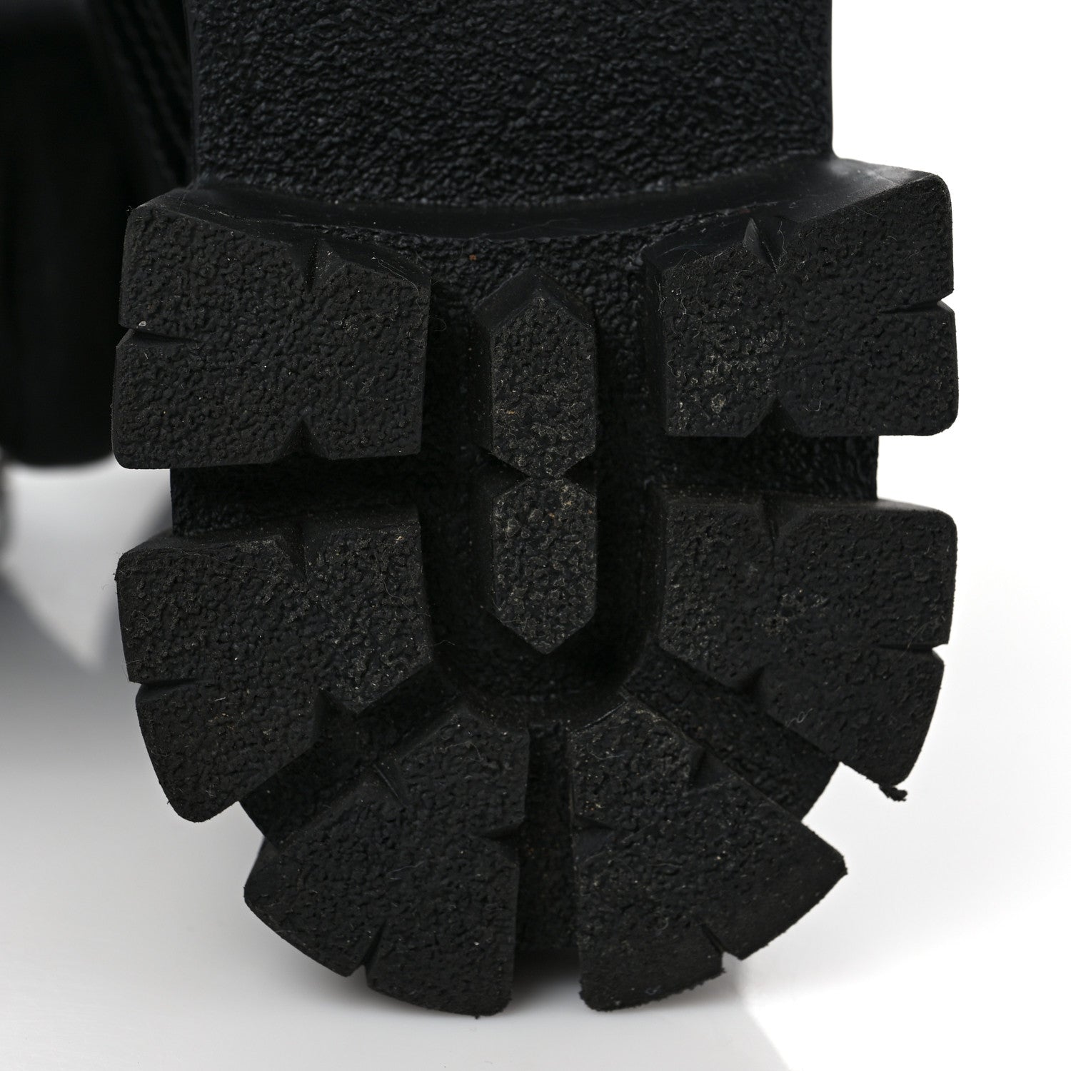 Prada Spazzolato Rois Nylon Metal Triangle Logo Monolith Pouch Pocket 55mm Boots 38.5 Black 16 of 16