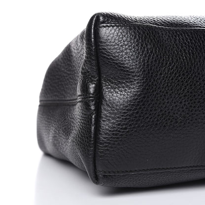Gucci Pebbled Calfskin Medium Soho Chain Shoulder Bag Black 9 of 11
