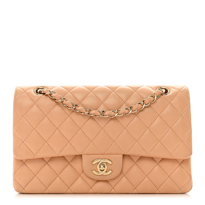Chanel Lambskin Quilted Medium Double Flap Light Orange 1 of 13
