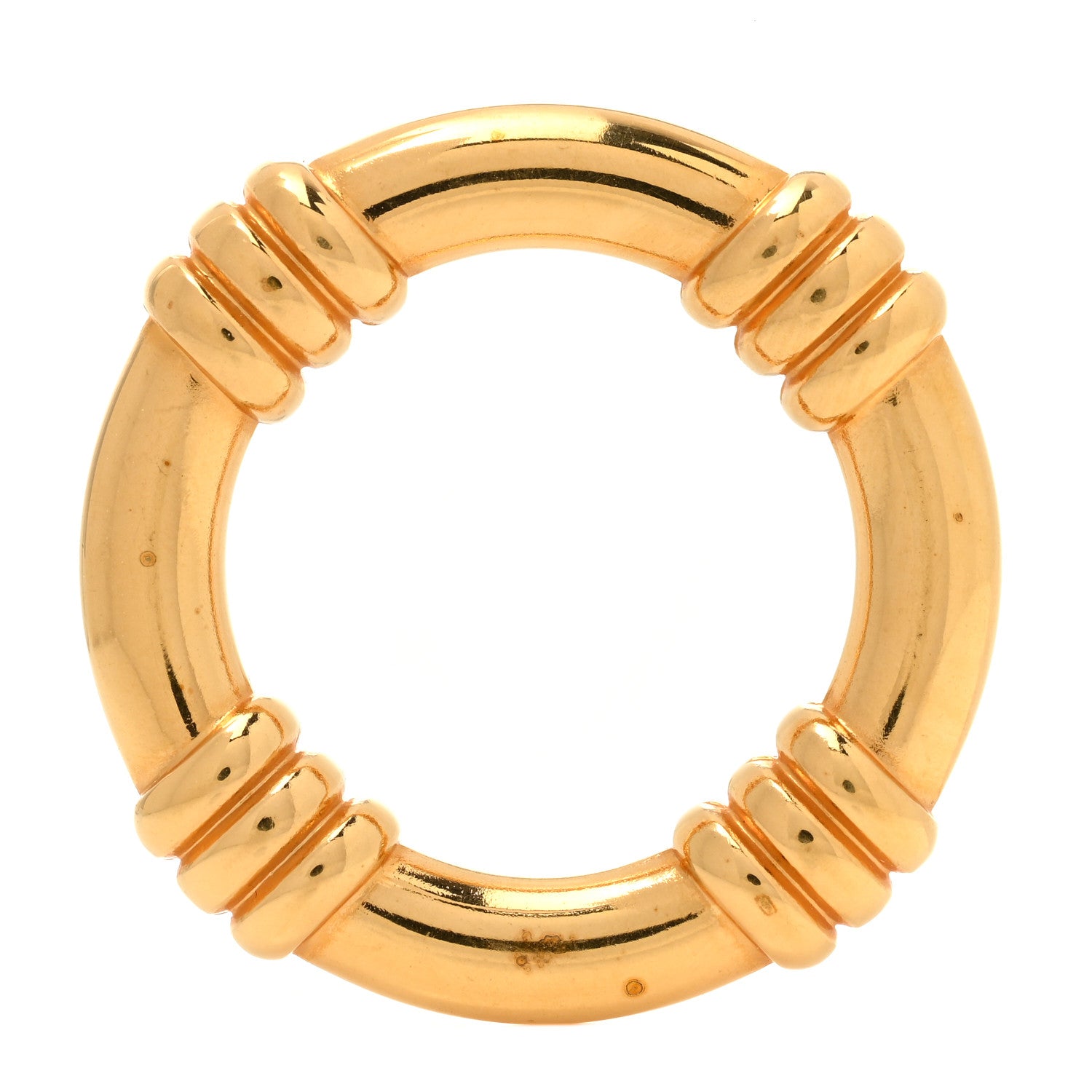 Hermes Permabrass Bouee Scarf Ring Gold 1 of 5