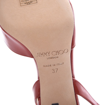 Jimmy Choo Patent Tarida Slingback Pumps 37 Agate 6 of 8