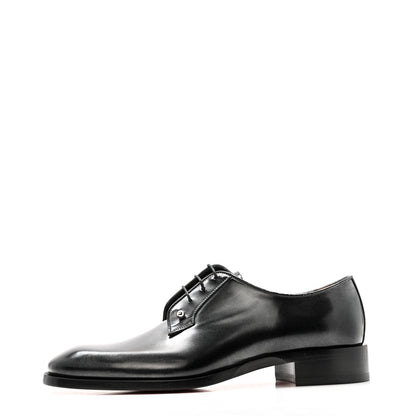 Christian Louboutin Calfskin Chambeliss Mens Derbies 43 Black 1 of 12