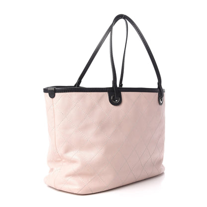 Chanel Grained Calfskin Large Shopping Fever Tote Light Pink 3 of 9