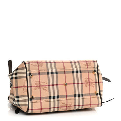Burberry Haymarket Check Small Canterbury Tote Chocolate 4 of 12