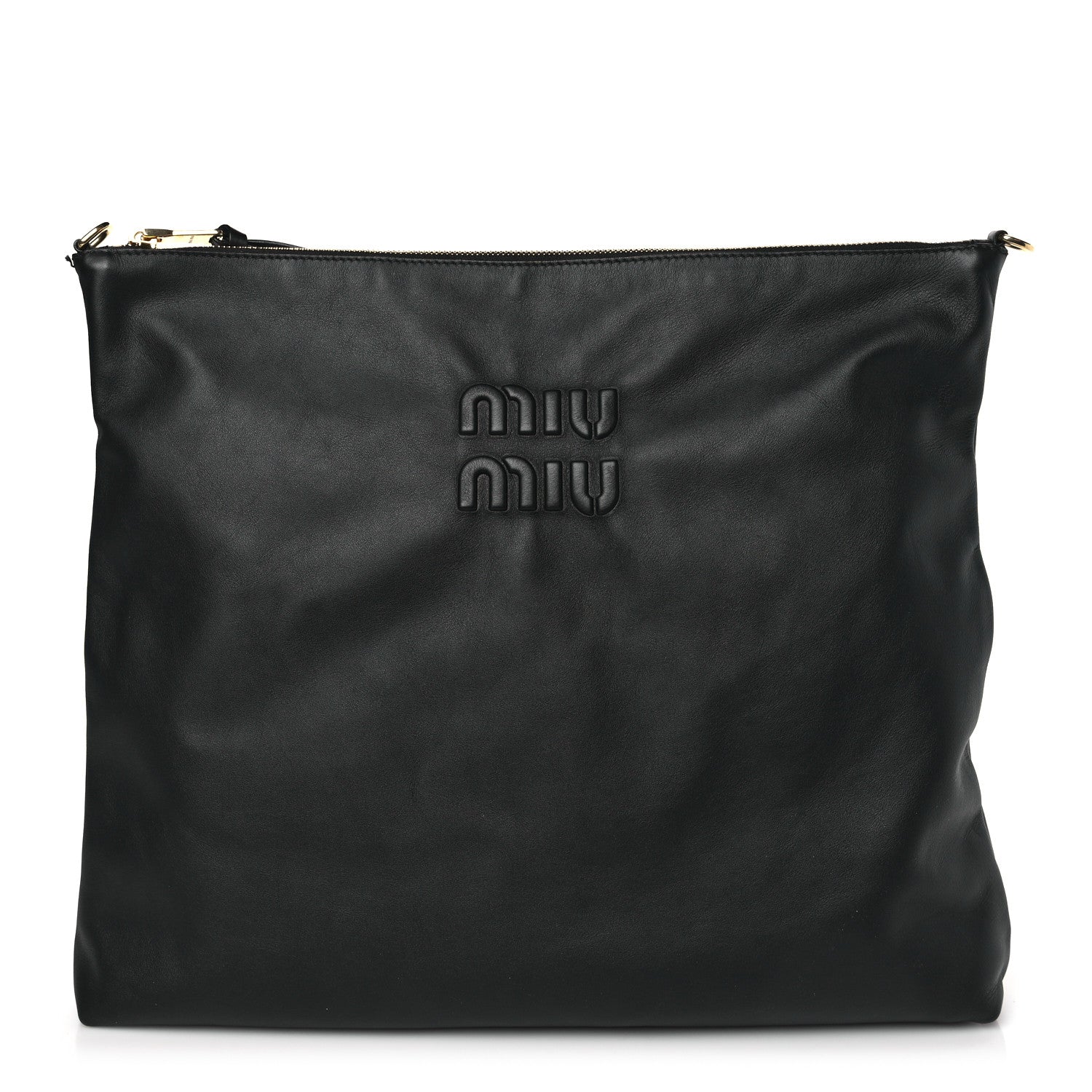 Miu Miu Soft Calf Softy Shoulder Bag Black 1 of 9