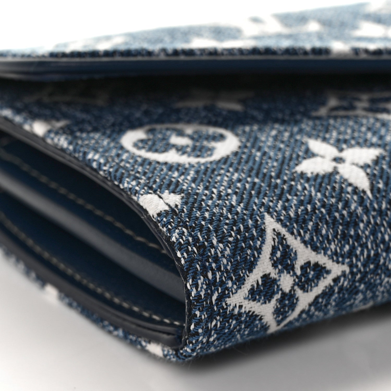 Louis Vuitton Monogram Jacquard Denim Sarah Wallet Bleu 7 of 9