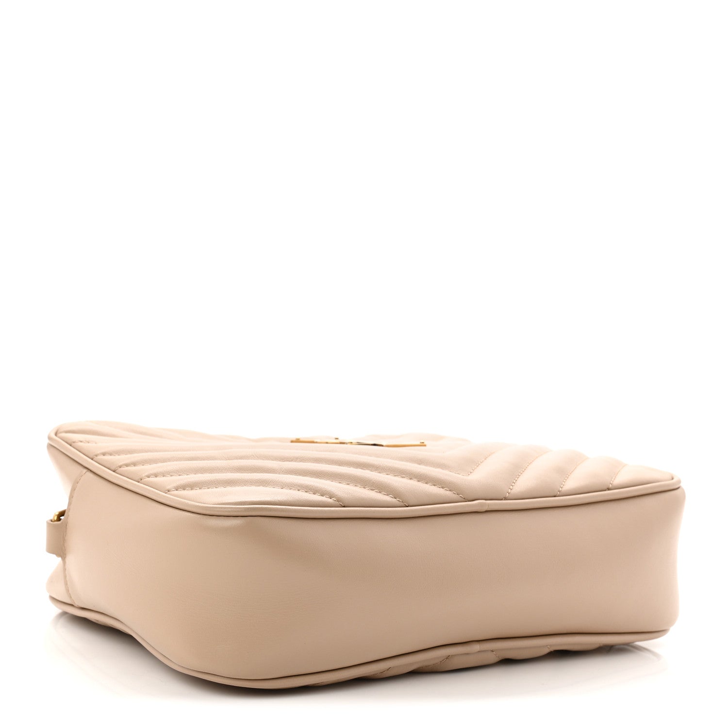 Saint Laurent Calfskin Matelasse Monogram Lou Camera Bag Dark Beige 4 of 10