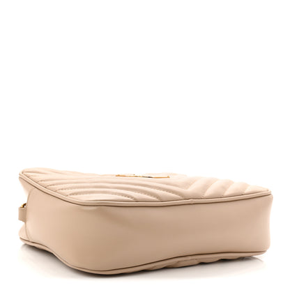Saint Laurent Calfskin Matelasse Monogram Lou Camera Bag Dark Beige 4 of 10