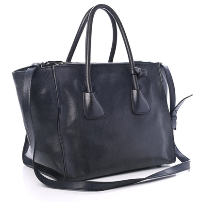 Prada Glace Calf Twin Pocket Tote Denim 2 of 4