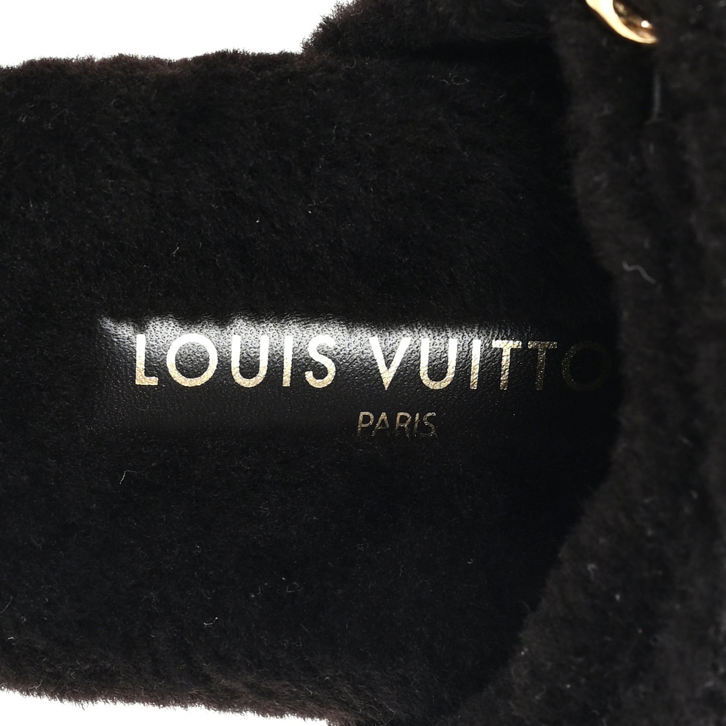 Shearling Monogram Giant LV Sunset Flat Comfort Mule 38 Brown