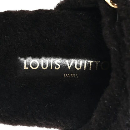 Louis Vuitton Shearling Monogram Giant LV Sunset Flat Comfort Mule 38 Brown 8 of 9