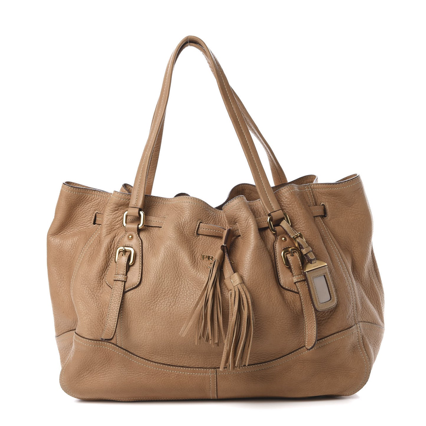 Cervo Drawstring Shopping Bag Naturale