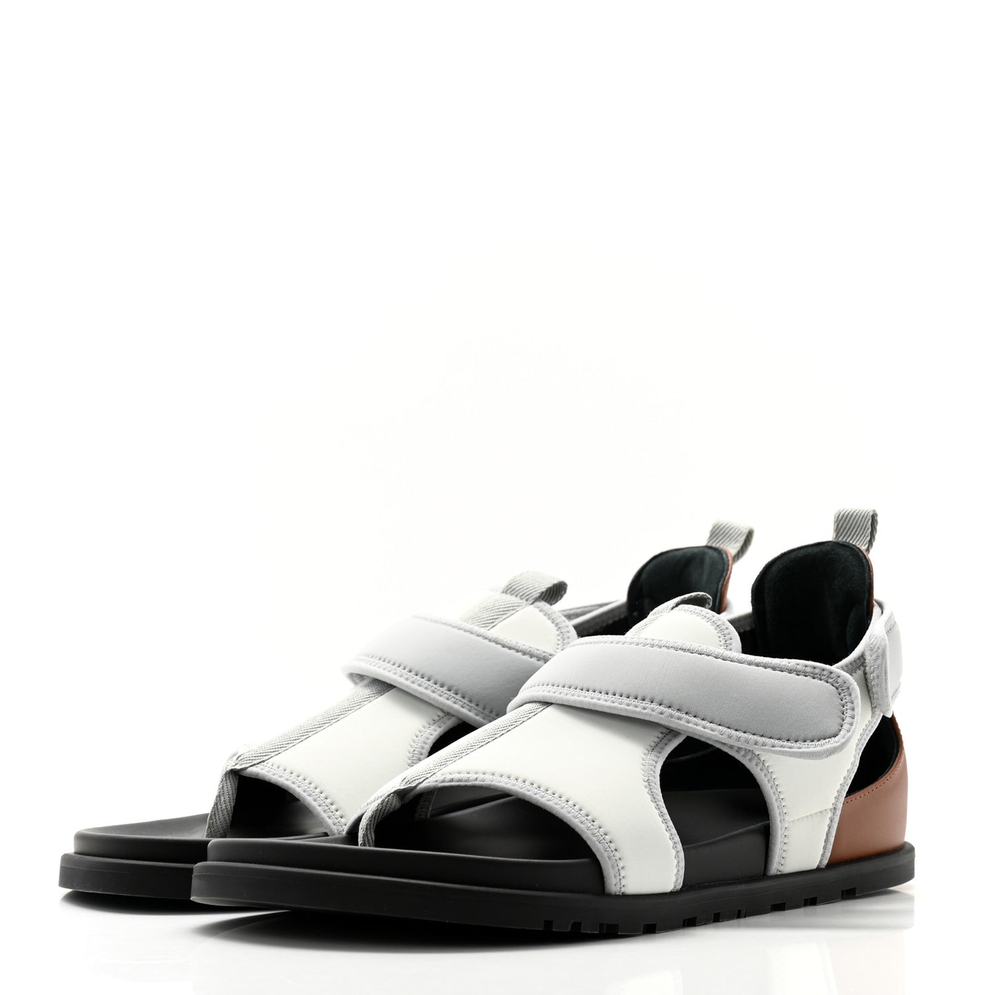 Neoprene Mens Giorno Sandals 42.5 Ivoire Pierre