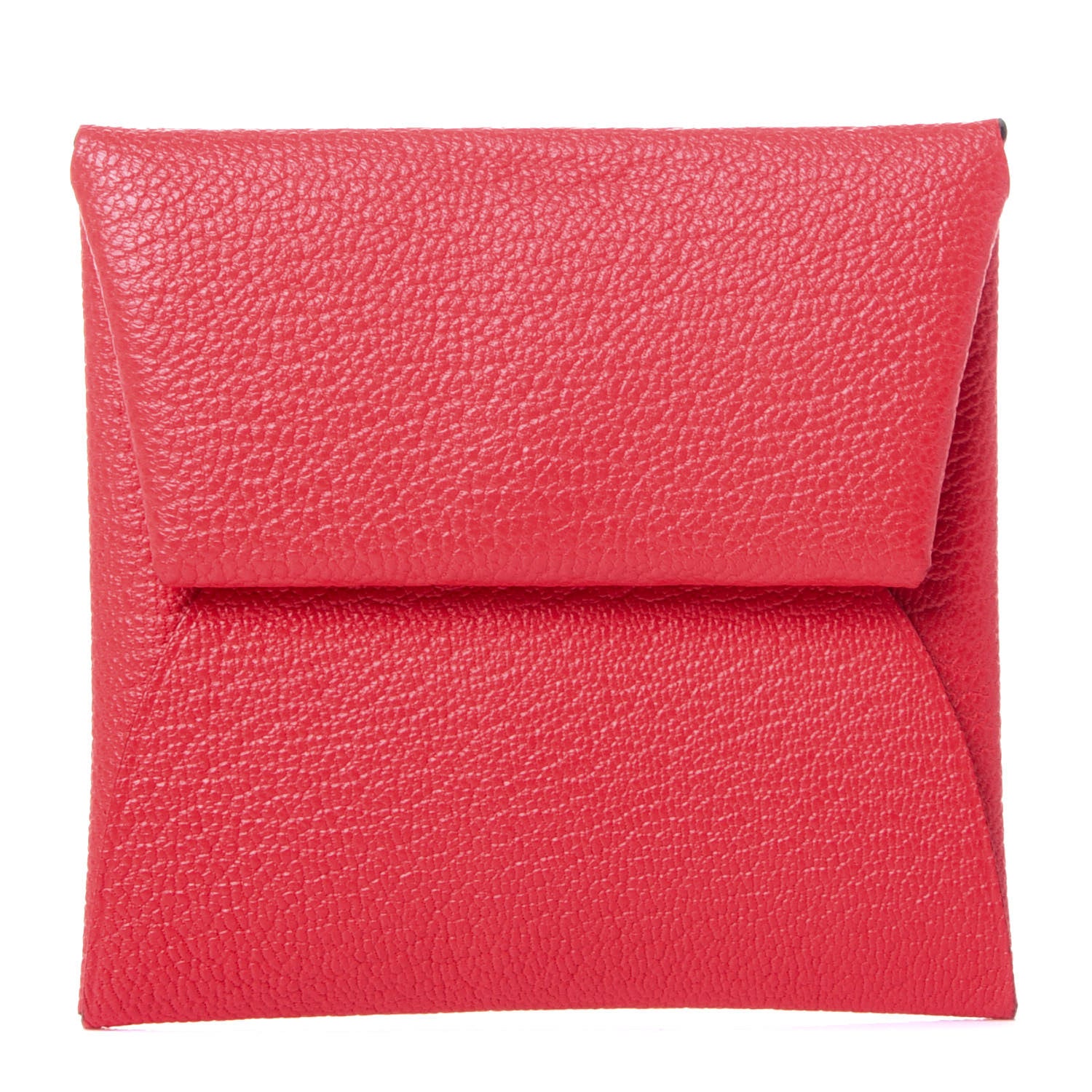 Hermes Chevre Mysore Bastia Verso Coin Purse Rose Texas Quebracho 1 of 8