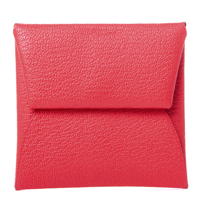 Hermes Chevre Mysore Bastia Verso Coin Purse Rose Texas Quebracho 1 of 8