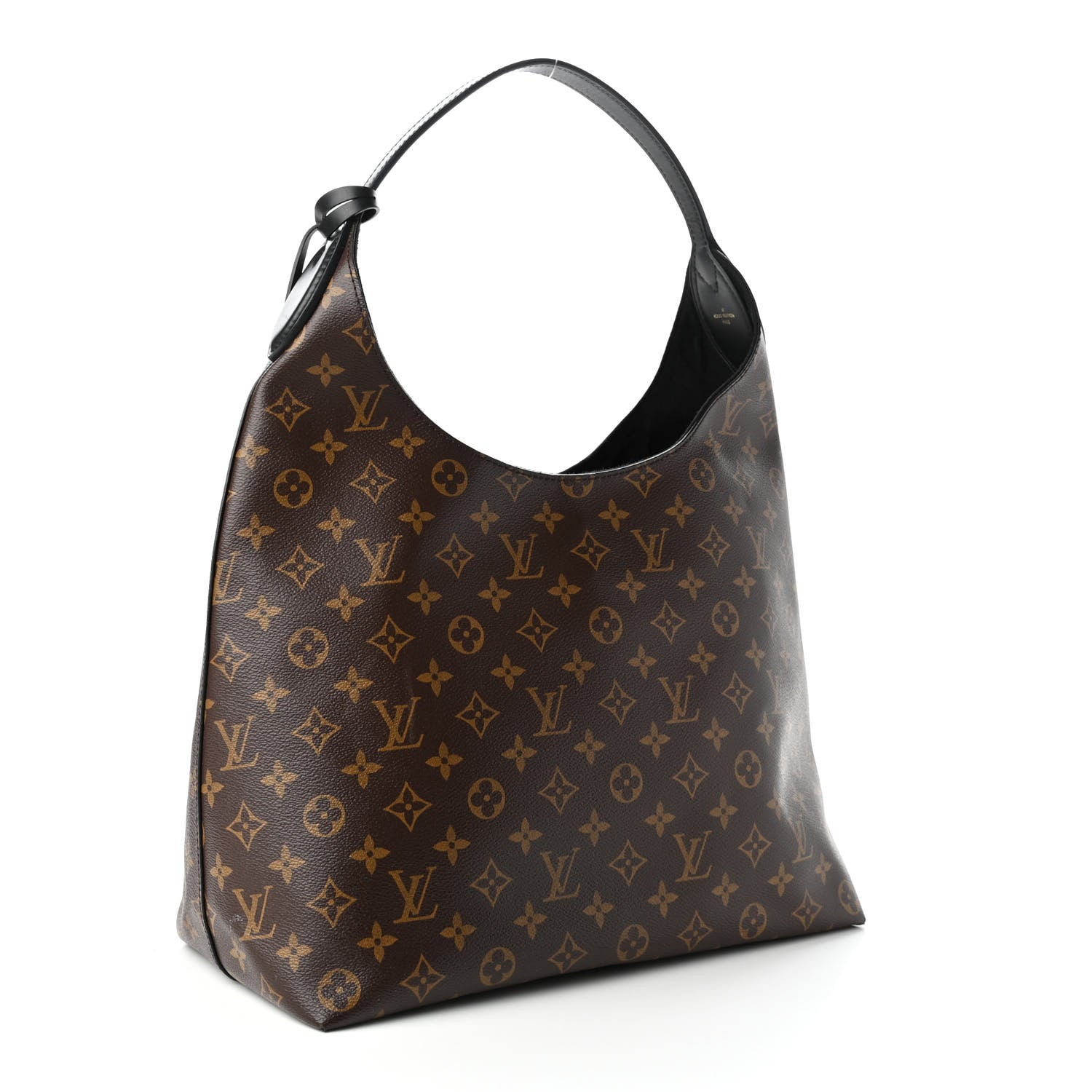 Louis Vuitton Monogram Flower Hobo Black 2 of 4