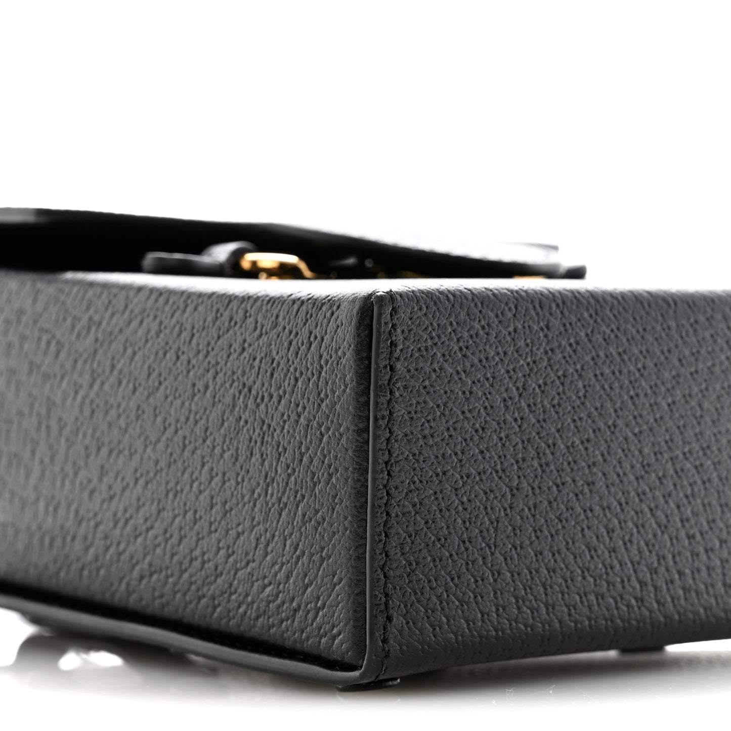 Dollar Calfskin Vertical Horsebit 1955 Crossbody Bag Black