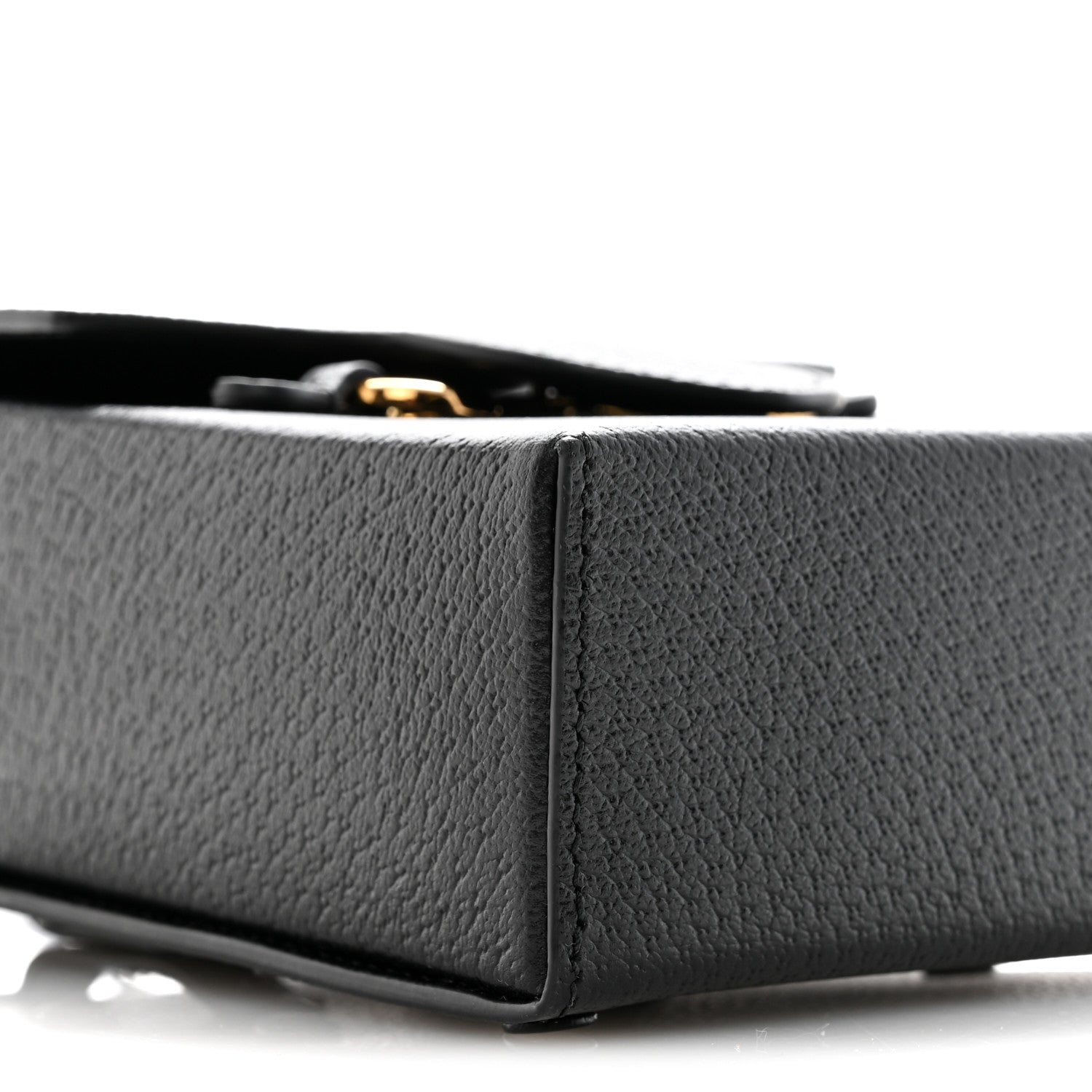 Gucci Dollar Calfskin Vertical Horsebit 1955 Crossbody Bag Black 9 of 11