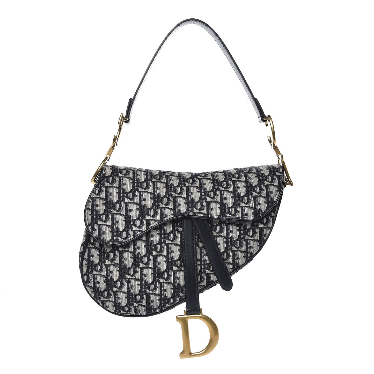 Oblique Saddle Bag Blue