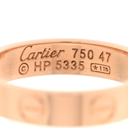 Cartier 18K Pink Gold 3.5mm LOVE Wedding Band Ring 47 4 4 of 4