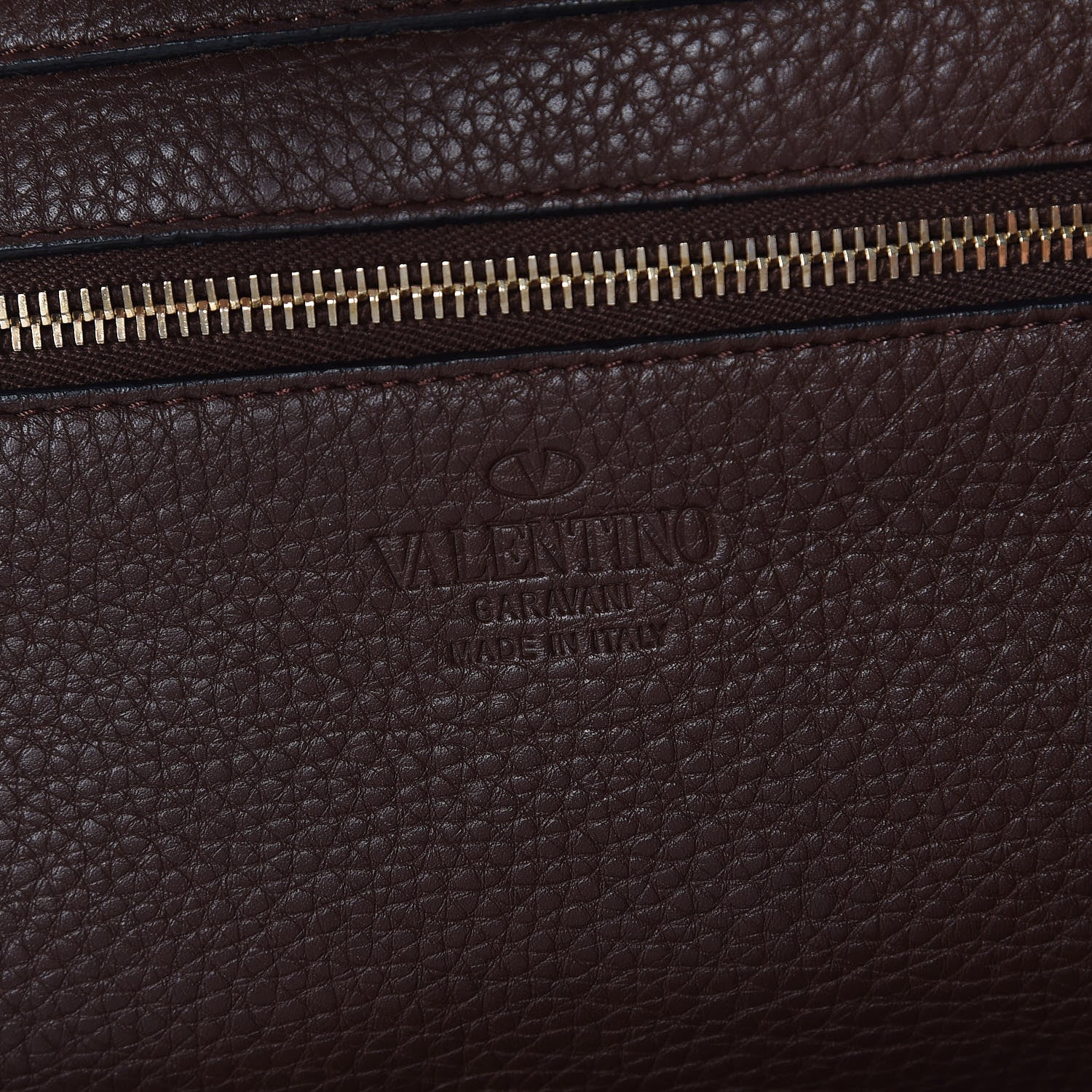 Valentino Garavani Pebbled Calfskin Medium Rockstud Tote Cacao 8 of 8
