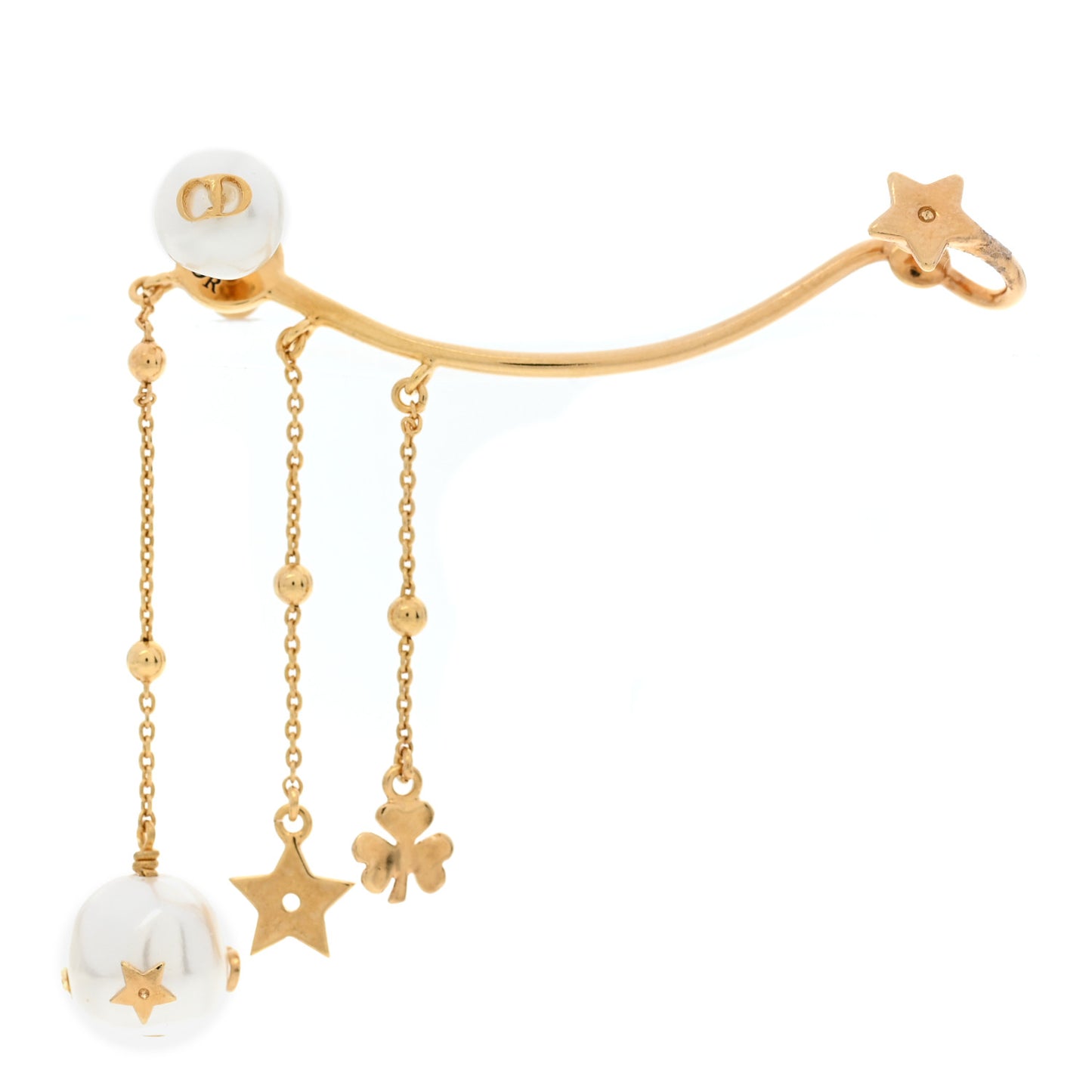 Pearl Shiny-D Earring Gold