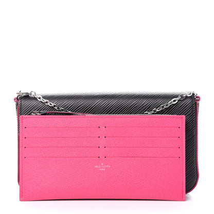 Louis Vuitton Epi Pochette Felicie Black Hot Pink 10 of 15