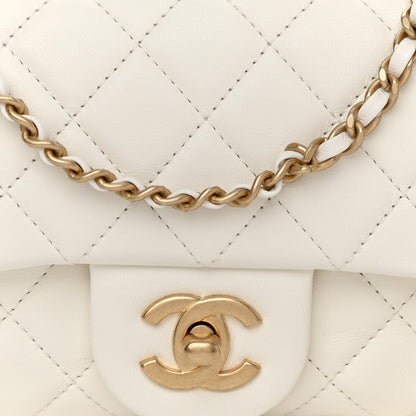 Chanel Lambskin Quilted Mini Rectangular Pearl Crush Flap White 8 of 11