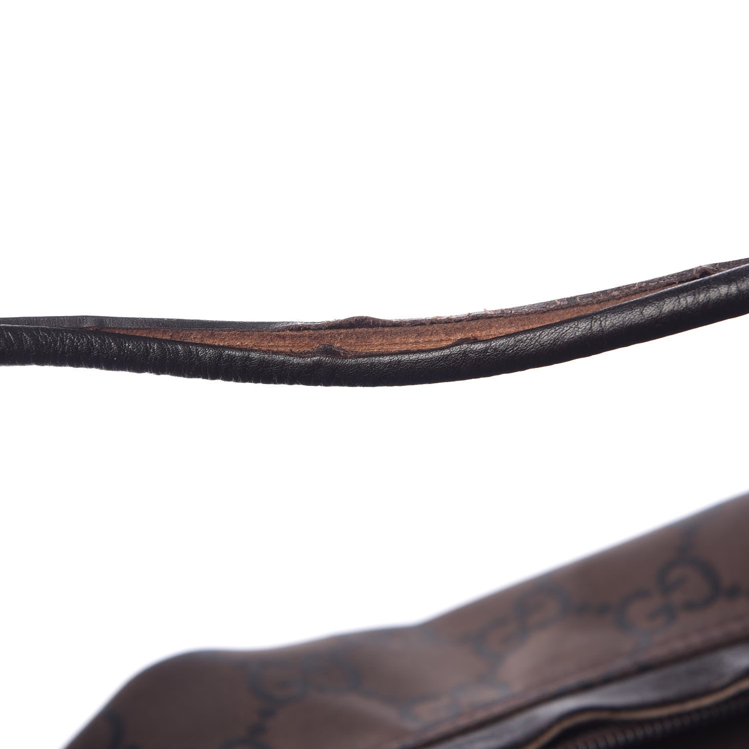 Gucci Nylon Monogram Hobo Dark Brown 10 of 14