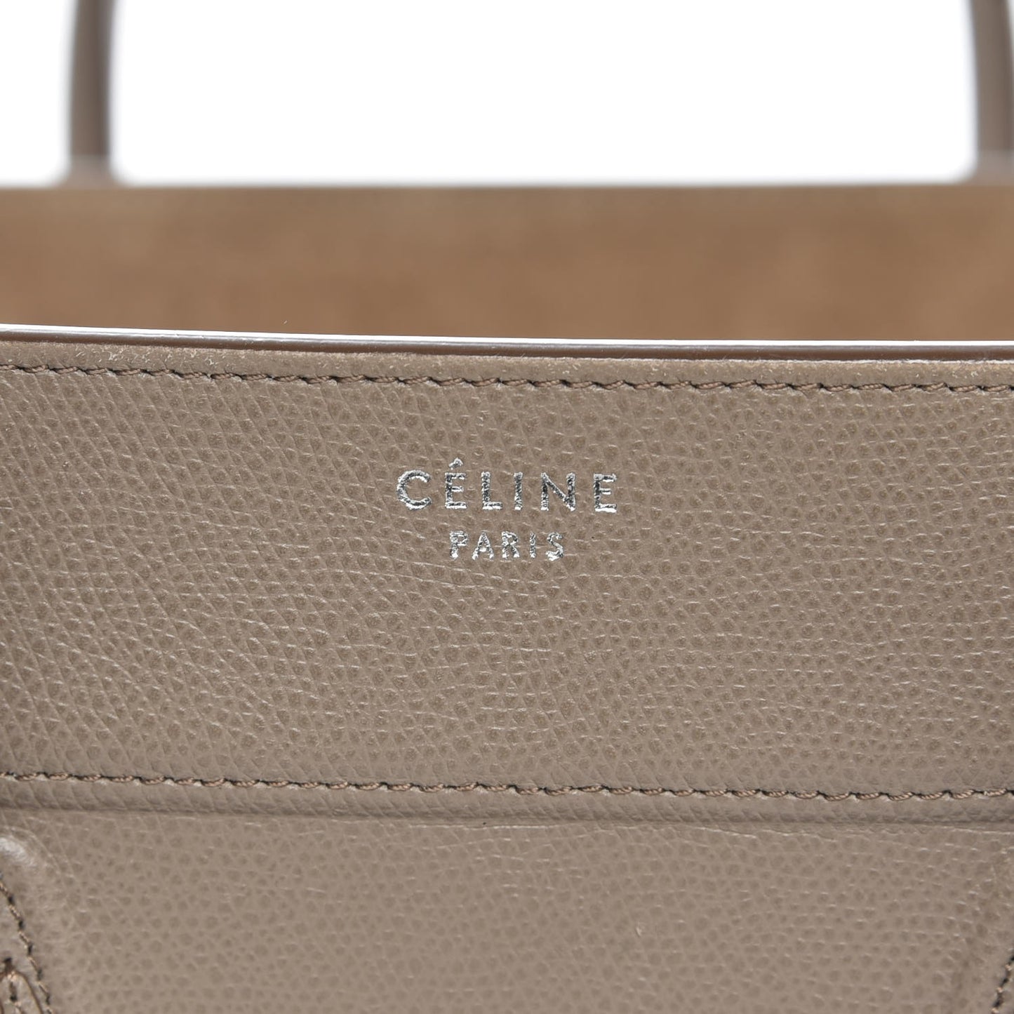 Grained Calfskin Medium Phantom Luggage Taupe