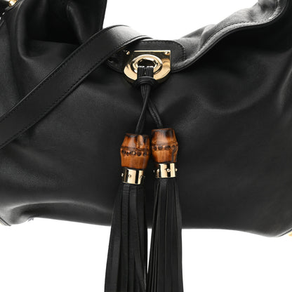 Gucci Calfskin Large Indy Top Handle Hobo Black 7 of 9