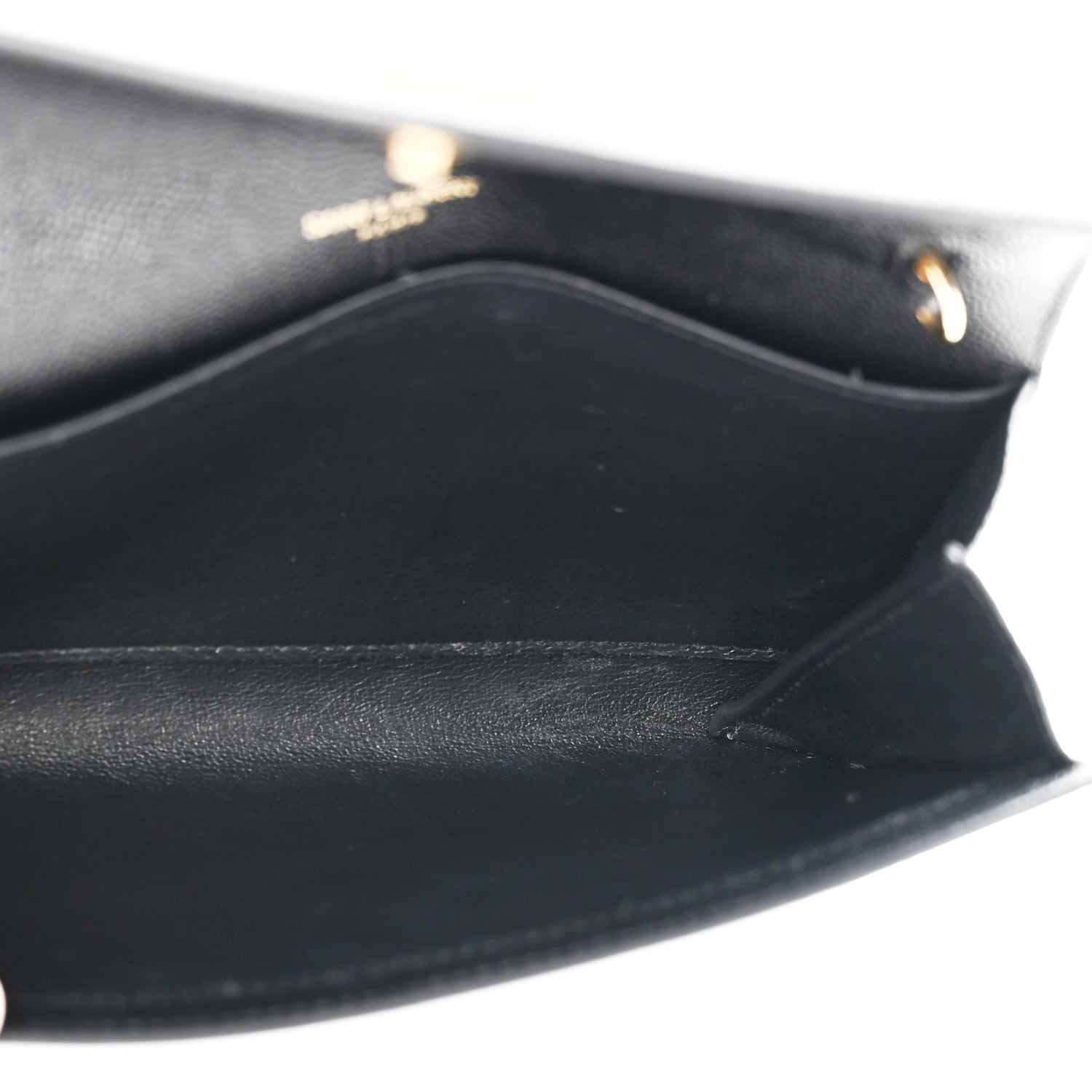 Saint Laurent Grain De Poudre Uptown Chain Wallet Black 5 of 12